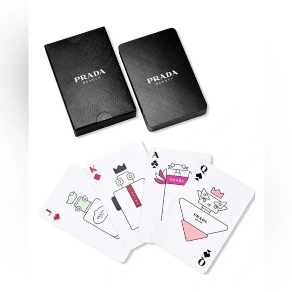 New! PRADA Playing Cards